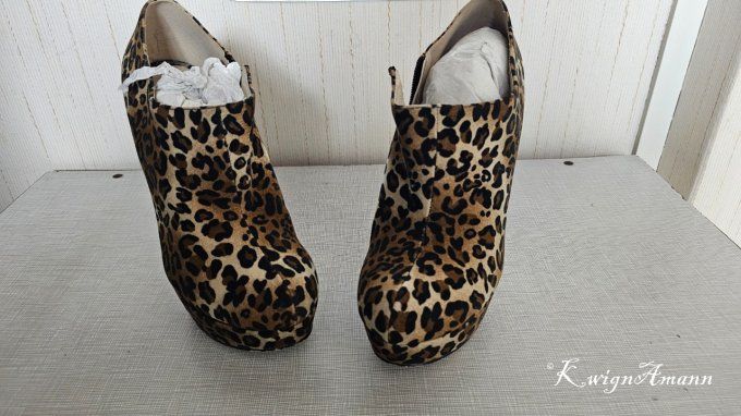 Bottines Léopard Plateformes