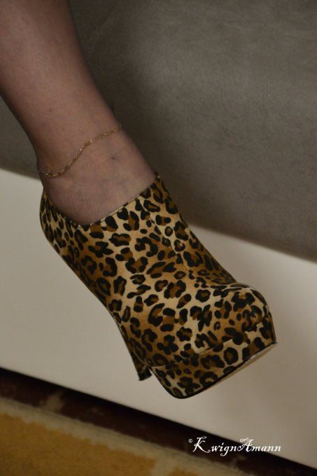 Bottines Léopard Plateformes