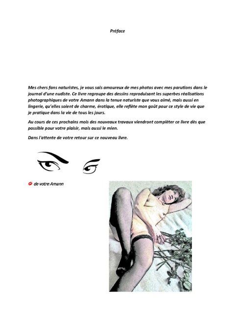 Les Dessins D'Une Nudiste-Pencil Drawing Couleur